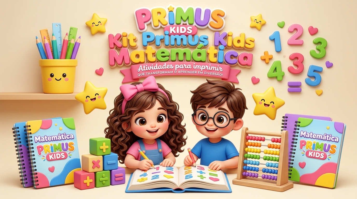 Kit Matemática 7 Níveis Primus Kids