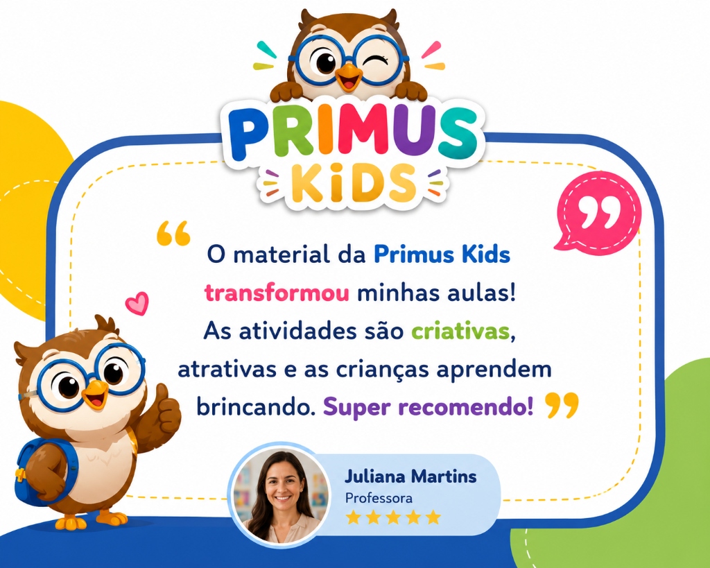 Depoimento de Juliana Martins (Professora) sobre o Kit Primus Kids